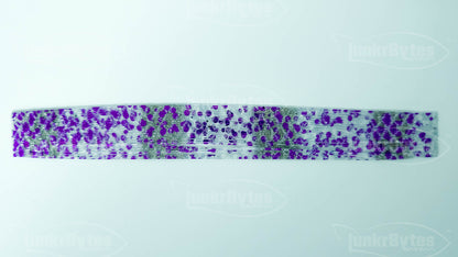 Violet Shad With Silver Flake Scales Silicone Skirt Tab with Flake – Shad Imitation for Bass (8854-405)