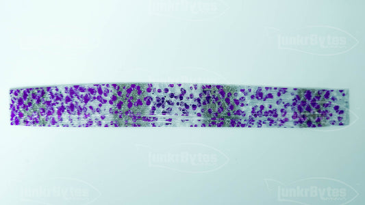 Violet Shad With Silver Flake Scales Silicone Skirt Tab with Flake – Shad Imitation for Bass (8854-405)