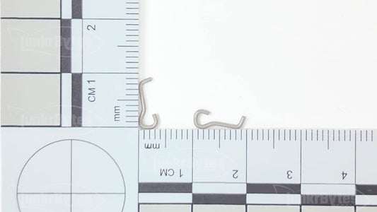 WEY-375 stainless steel underspin wire form with blade hanger loop for Do-It HHU-6-SA Herring Head jig mold.